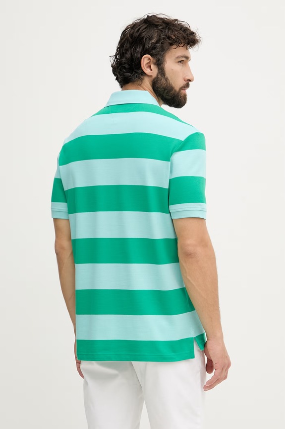 Oblečenie Tommy Hilfiger polo tričko pánske bavlnené s elastanom MW0MW39045 zelená