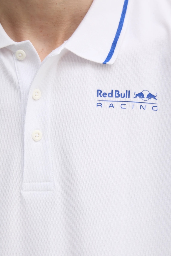 Polo tričko Red Bull Racing x Pepe Jeans TIPPED LOGO POLO RM540013 biela
