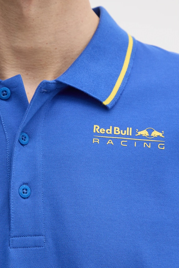 Тениска с яка Red Bull Racing x Pepe Jeans TIPPED LOGO POLO RM540013 виолетов