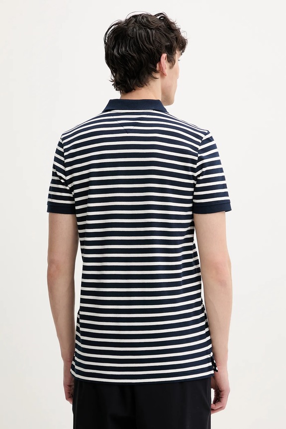Oblečenie Tommy Jeans polo tričko pánske bavlnené DM0DM20676 tmavomodrá