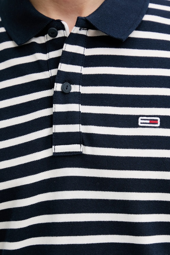 Tommy Jeans polo tričko pánske bavlnené DM0DM20676 tmavomodrá