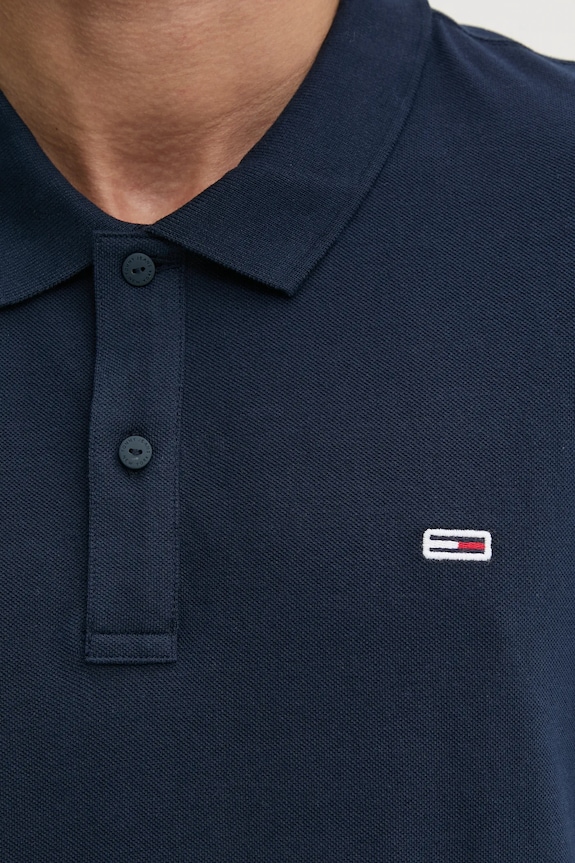 Tommy Jeans polo bărbătesc din bumbac DM0DM20676 bleumarin