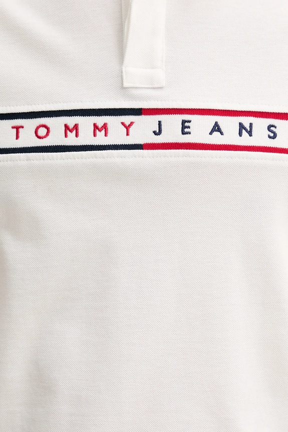 Tommy Jeans polo bawełniane DM0DM20916 biały