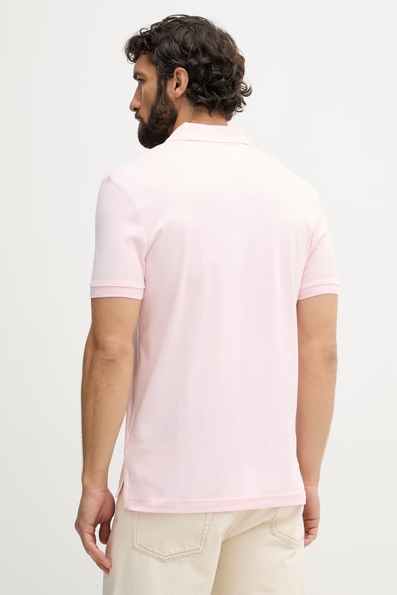 Odjeća Tommy Hilfiger polo muški pamučni MW0MW39994 roza