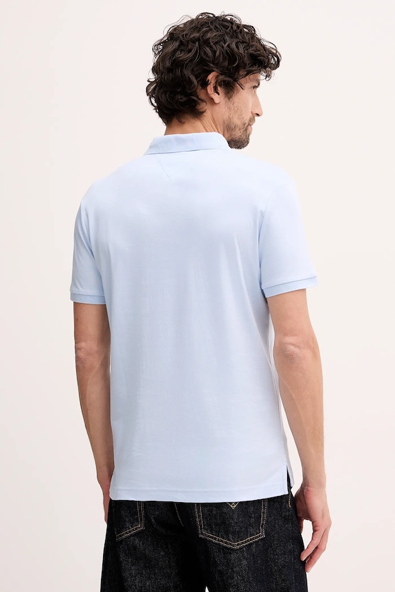 Oblečenie Tommy Hilfiger polo tričko pánske bavlnené MW0MW39994 modrá
