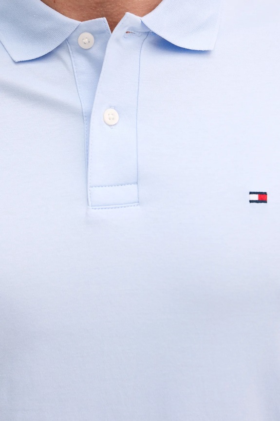 Tommy Hilfiger polo bărbătesc din bumbac MW0MW39994 albastru