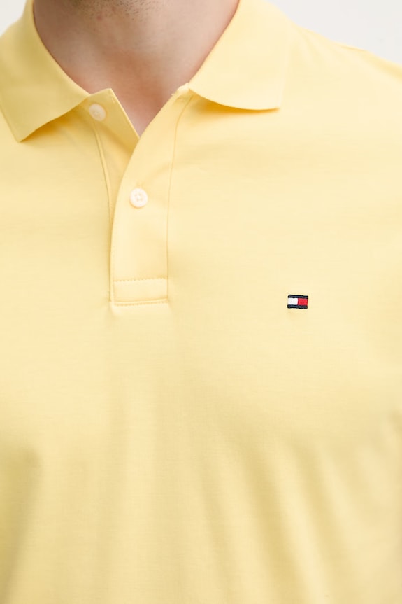 Tommy Hilfiger polo tričko pánske bavlnené MW0MW39994 žltá