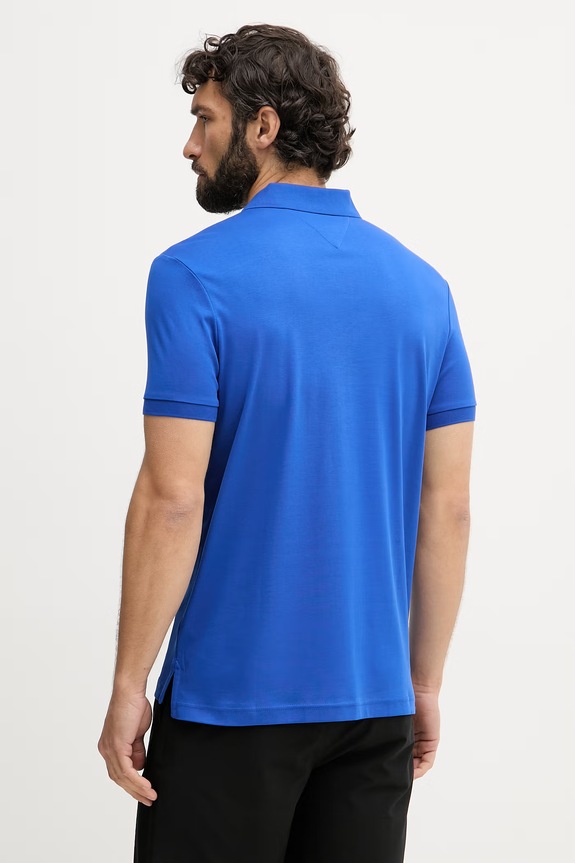 Îmbrăcăminte Tommy Hilfiger polo bărbați bumbac MW0MW39994 albastru