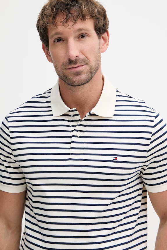 Tommy Hilfiger polo majica moška bombažna mornarsko modra MW0MW39994