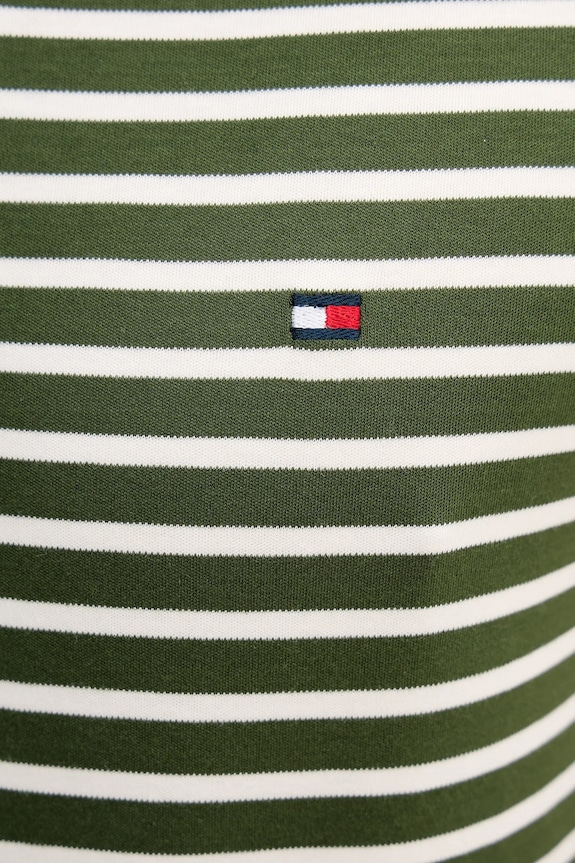 Tommy Hilfiger polo bărbați bumbac MW0MW39994 verde