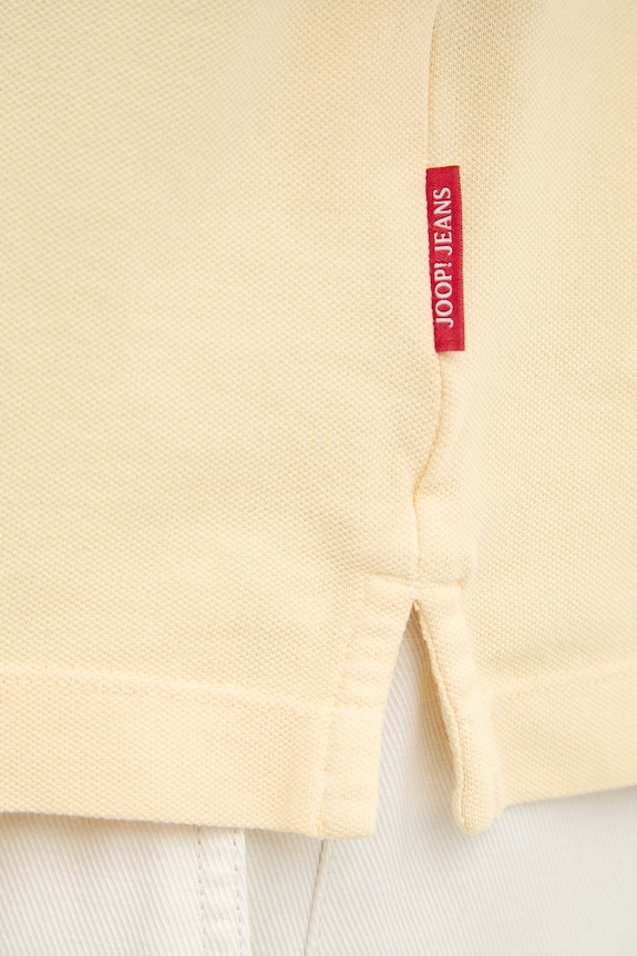 Joop! polo męskie bawełniane z elastanem 30045619 żółty