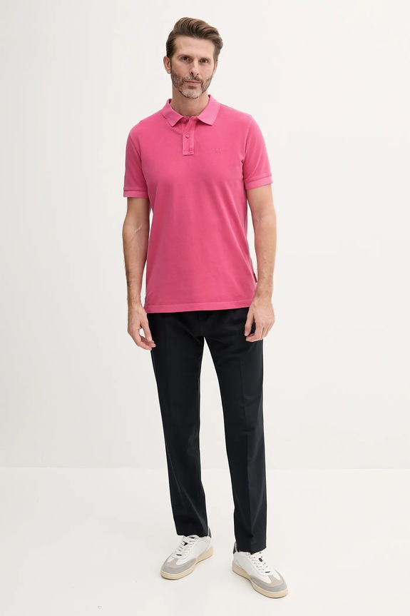 Joop! polo bărbătesc din bumbac cu elastan 30045619 roz SS26