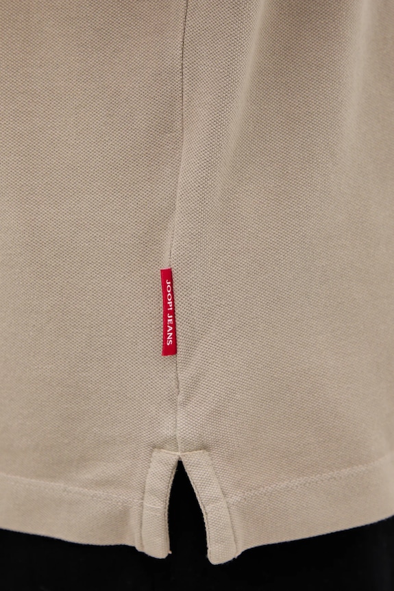 Joop! polo pánské bavlněné s elastanem 30045619 béžová