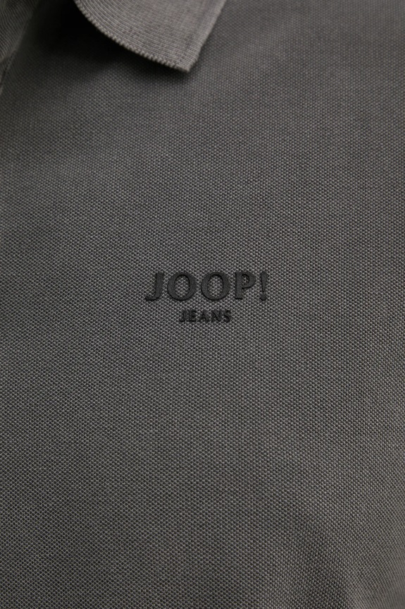 Joop! polo męskie bawełniane z elastanem 30045619 szary