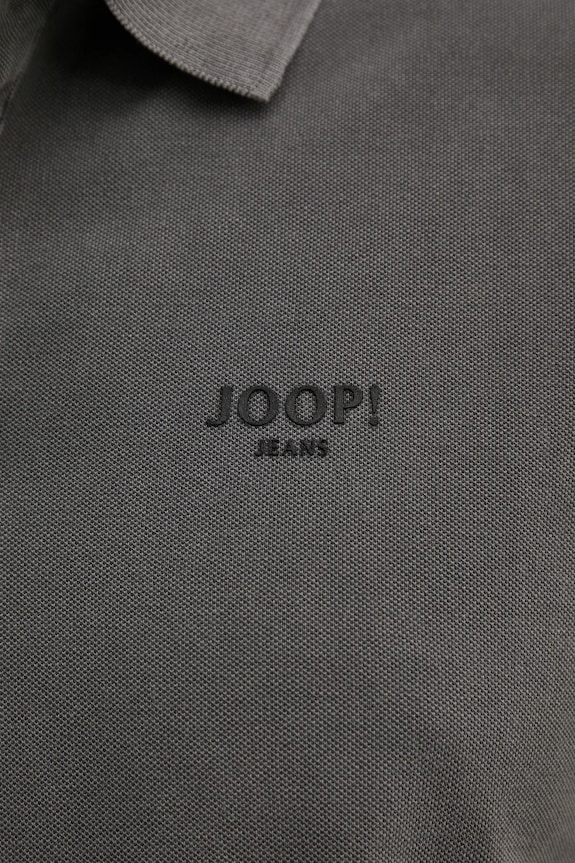 Joop! polo męskie bawełniane z elastanem 30045619 szary