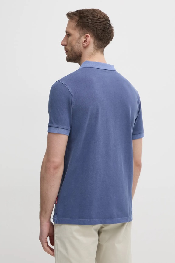 Oblečenie Joop! polo tričko pánske bavlnené s elastanom 30045619 modrá
