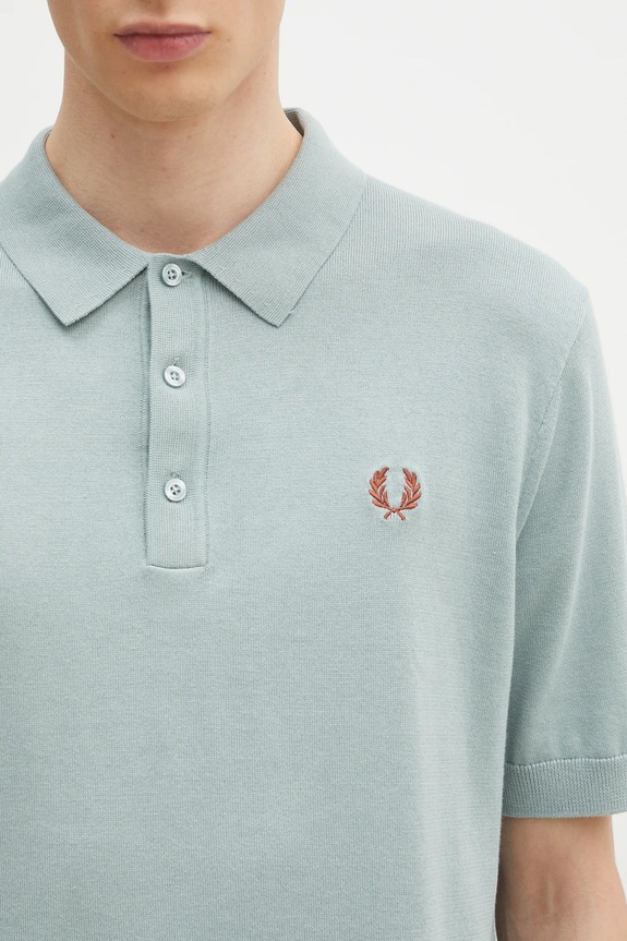 Fred Perry cotton polo shirt turquoise K9725.959