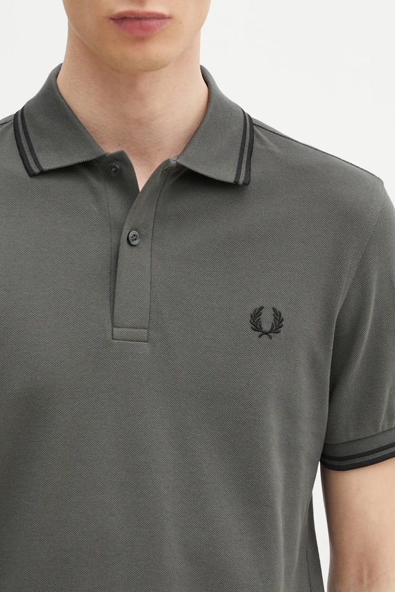 Fred Perry cotton polo shirt green M3600.U70