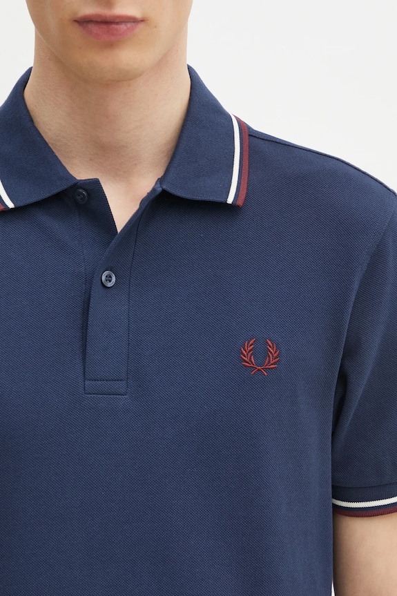 Fred Perry cotton polo shirt navy M3600.Y29
