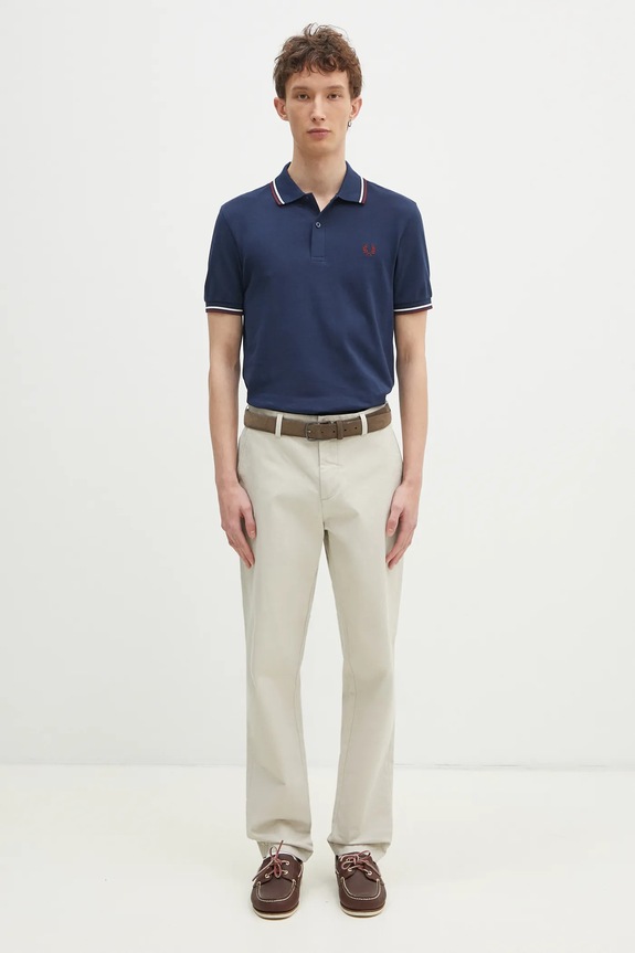 Fred Perry cotton polo shirt M3600.Y29 navy