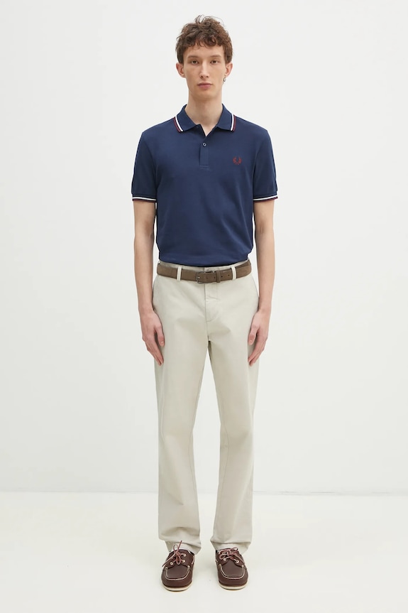 Fred Perry cotton polo shirt M3600.Y29 navy