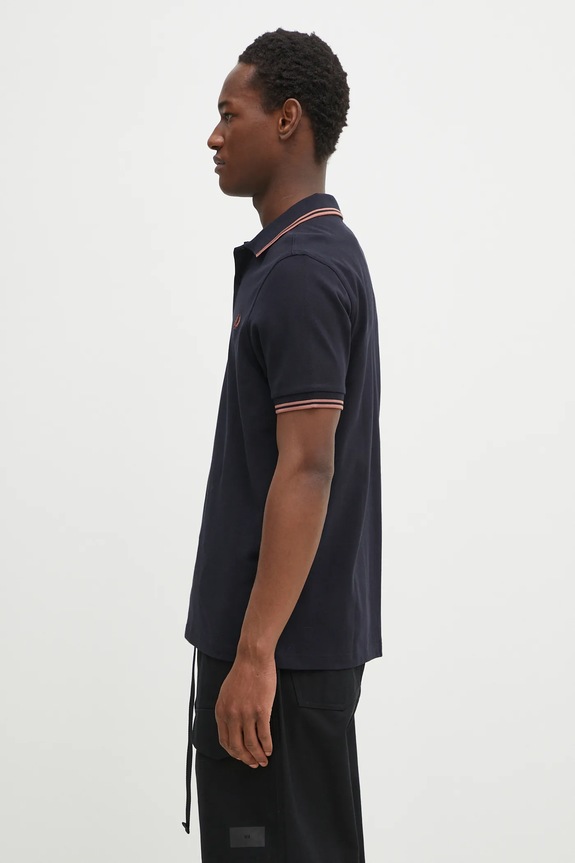 Fred Perry cotton polo shirt M3600.Y31 navy SS25