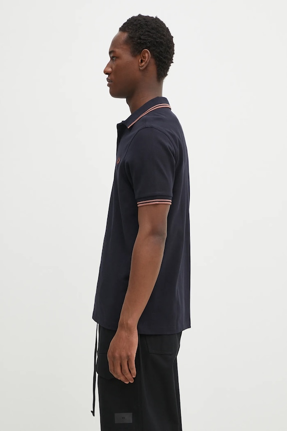 Fred Perry cotton polo shirt M3600.Y31 navy SS25