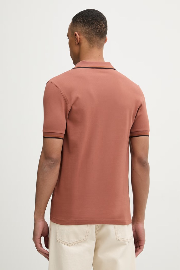 Îmbrăcăminte Fred Perry polo bărbătesc din bumbac M3600.Y39 portocaliu