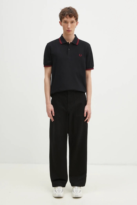Fred Perry cotton polo shirt M3600.Y42 black