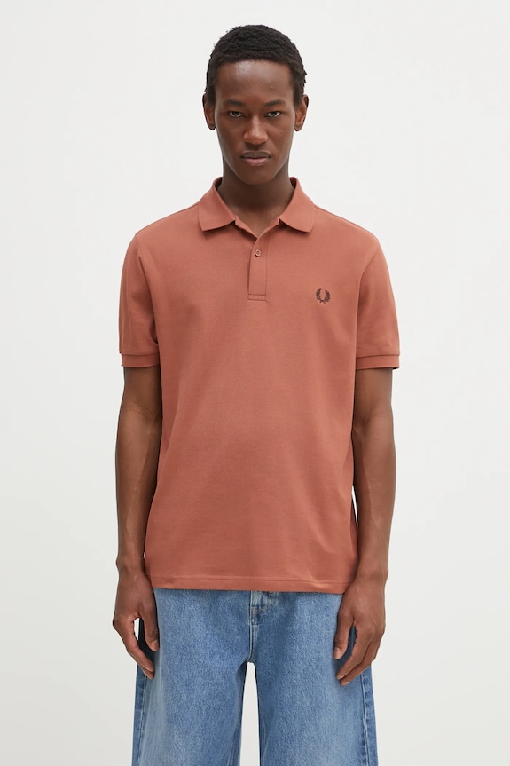 Fred Perry cotton polo shirt cotton orange M6000.Y52
