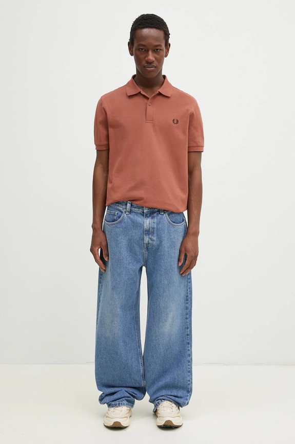 Fred Perry cotton polo shirt M6000.Y52 orange