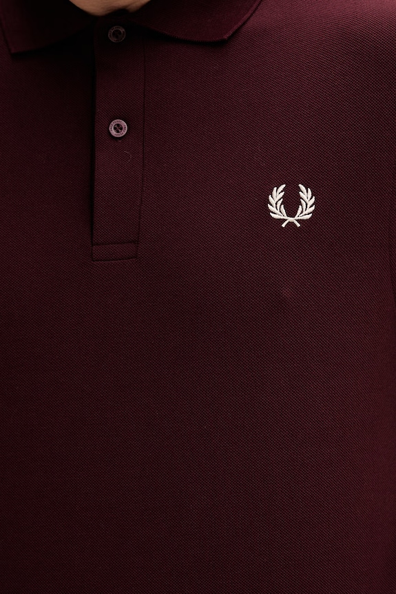 Bavlnené polo tričko Fred Perry M6000.597 burgundské