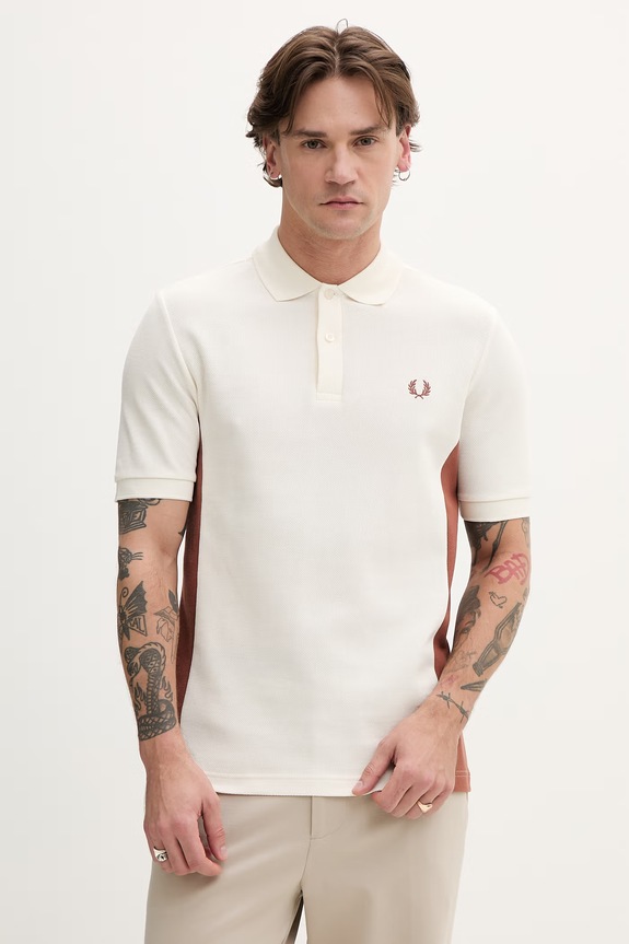 Fred Perry polo bawełniane bawełna beżowy M9875.760