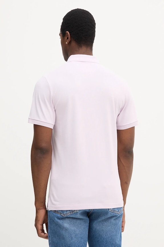 Odzież Hackett London polo bawełniane HM563426 fioletowy