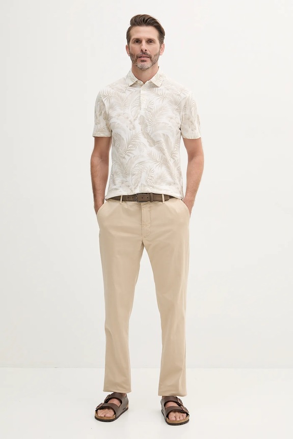 Hackett London polo bawełniane HM563430 biały SS25