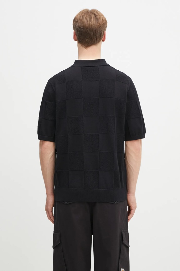 Clothing Carhartt WIP cotton polo shirt S/S Checker Polo I034535.89XX black