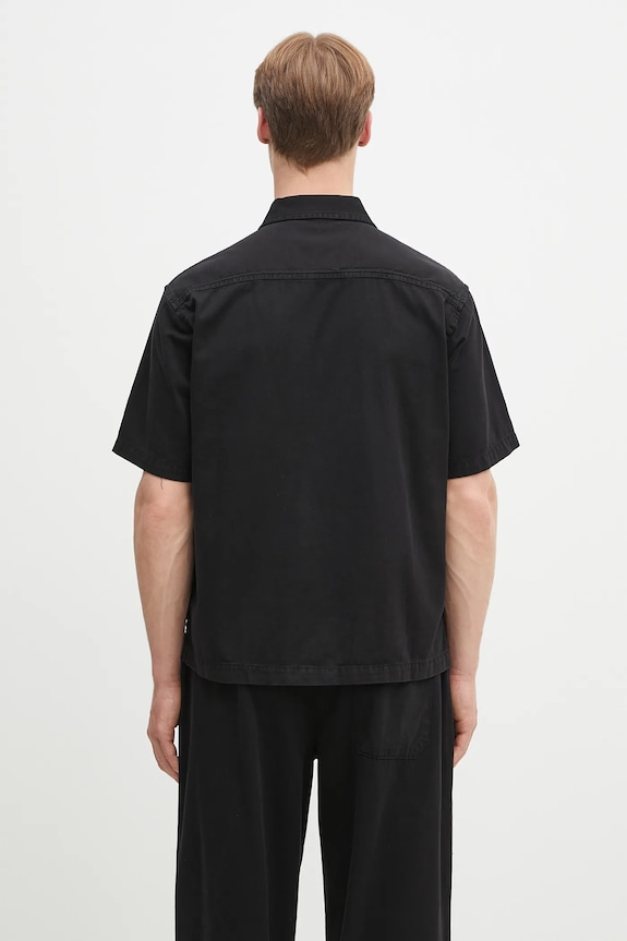 Ρούχα Βαμβακερό μπλουζάκι πόλο No Problemo Mini Problemo SS Work Shirt - Twill NP4011403 μαύρο