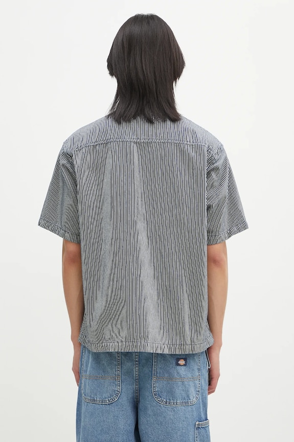 Oblečení Bavlněné polo tričko No Problemo Mini Problemo SS Work Shirt - Denim NP4011303 námořnická modř