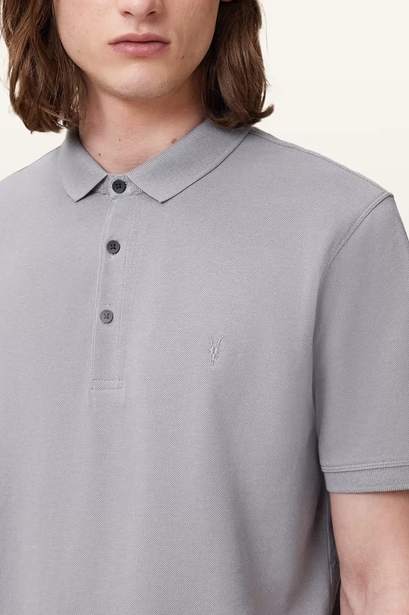 Ρούχα Βαμβακερό μπλουζάκι πόλο AllSaints REFORM 2-pack M076PB γκρί
