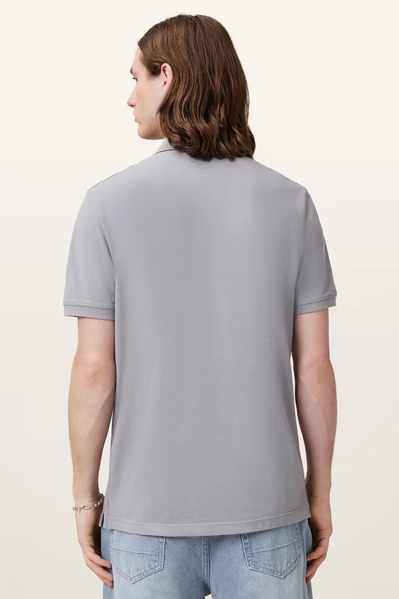 Βαμβακερό μπλουζάκι πόλο AllSaints REFORM 2-pack γκρί M076PB