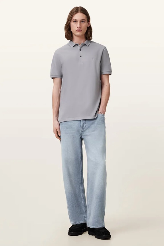 Βαμβακερό μπλουζάκι πόλο AllSaints REFORM 2-pack M076PB