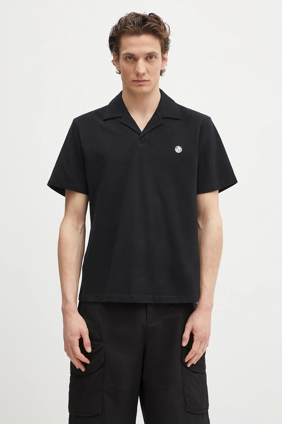 Bavlnené polo tričko AMBUSH Polo Shirt jednofarebný čierna 12115323