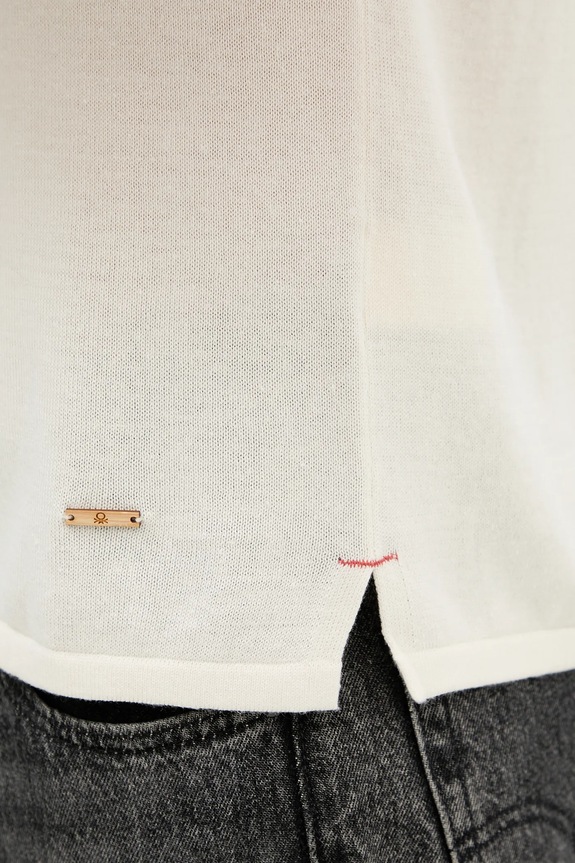 United Colors of Benetton polo 14HAU301K beige