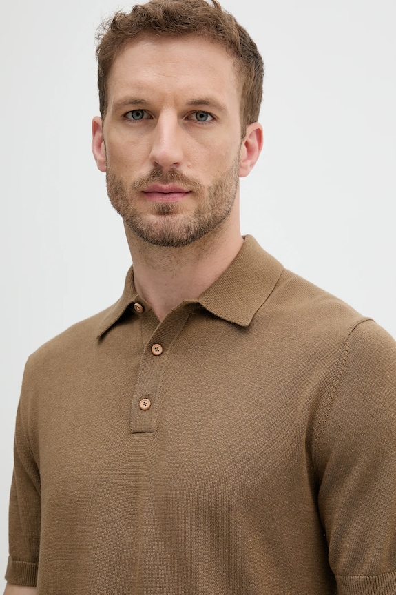 United Colors of Benetton polo zielony 14HAU301K