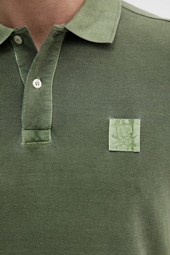 Bombažen polo United Colors of Benetton 3089U302D zelena