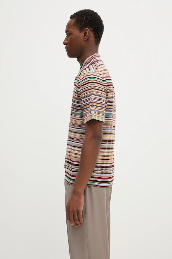 Bombažen polo Paul Smith M1R.270Y.P02682 pisana SS25
