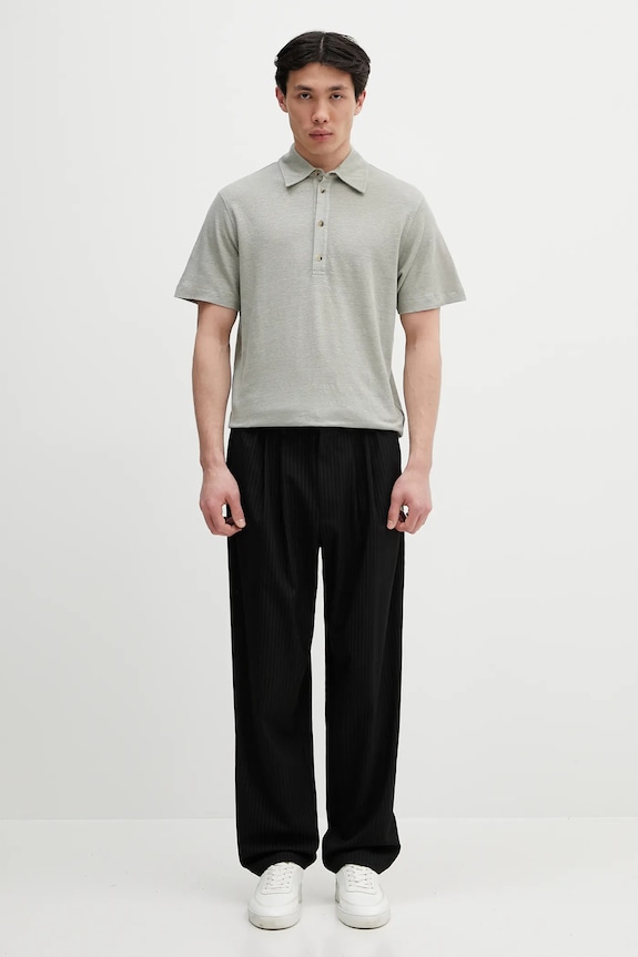 Paul Smith polo in lino M1R.446Z.P01764 grigio
