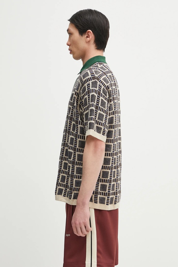 adidas Originals polo shirt x Brain Dead Dead JN7151 brown SS25