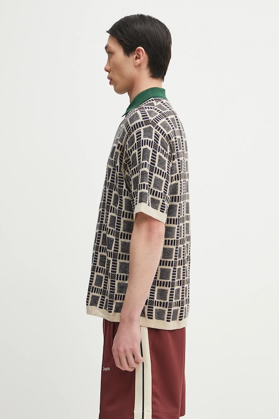 adidas Originals polo shirt x Brain Dead Dead JN7151 brown SS25