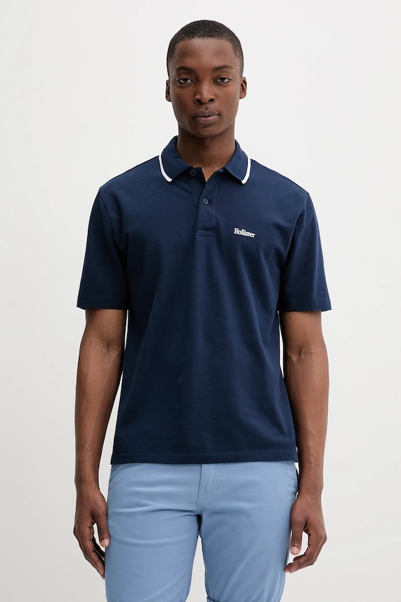 Πόλο Hollister Co. κανονικό σκούρο μπλε KI324.5199.200